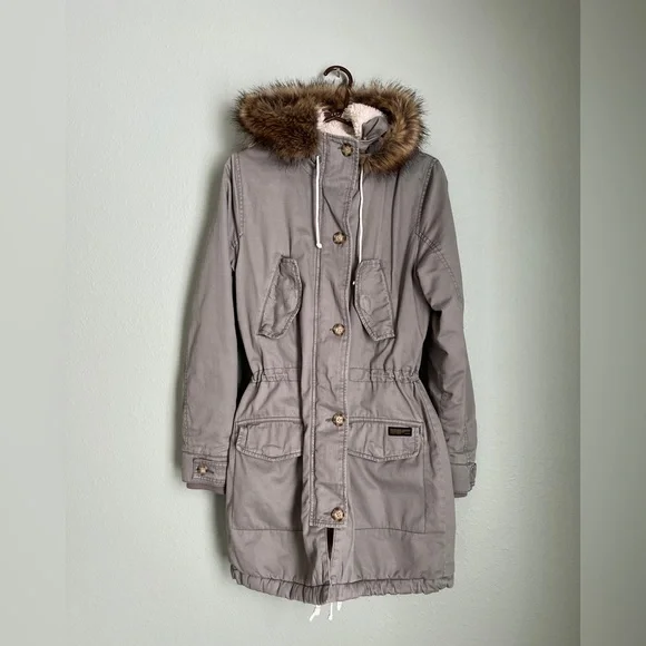 Abercrombie & Fitch parka jacket coat - Picture 1 of 4